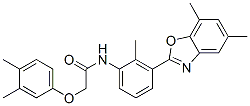 CAS#: 590395-92-9， N-[3-(5,7-Dimethyl-2-Benzoxazolyl)-2-Methylphenyl]-2-(3,4-Dimethylphenoxy)-Acetamide