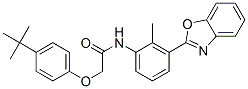 CAS#: 590395-97-4， N-[3-(2-Benzoxazolyl)-2-Methylphenyl]-2-[4-(Tert-Butyl)Phenoxy]-Acetamide