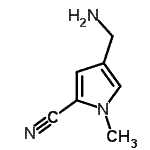CAS 登录号：590409-84-0， 4-(氨基甲基)-1-甲基-1H-吡咯-2-甲腈