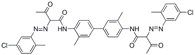 CAS 登录号：5905-17-9， N,N'-(3,3'-二甲基[1,1'-联苯]-4,4'-二基)二[2-[(5-氯邻甲苯基)偶氮]-3-氧代丁酰胺]