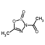 CAS 登录号：59105-37-2， 1-(5-甲基-2-氧代-3H-1,2,3,4-氧杂噻二唑-3-基)乙酮