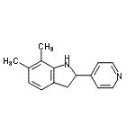CAS 登录号：591720-54-6， 6,7-二甲基-2-(4-吡啶基)吲哚啉