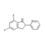 CAS 登录号：591721-07-2， 5,7-二氟-2-(2-吡啶基)吲哚啉