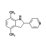 CAS 登录号：591757-65-2， 4,7-二甲基-2-(4-吡啶基)吲哚啉