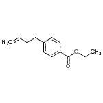 结构式 CAS# 591760-20-2, 乙基4-(3-丁烯-1-基)苯甲酸酯