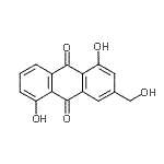 CAS 登录号：59190-73-7， 1,5-二羟基-3-(羟基甲基)-9,10-蒽醌
