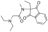 CAS 登录号:59209-61-9, 2-(二乙基氨基)-N-(1,3-二氧代-2-乙基茚满-2-基)-N-甲基乙酰胺