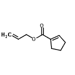 CAS 登录号：59253-91-7， 烯丙基1-环戊烯-1-羧酸酯