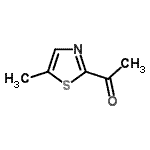 结构式 CAS# 59303-17-2, 1-(5-甲基-1,3-噻唑-2-基)乙酮