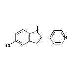 CAS 登录号：593234-55-0， 5-氯-2-(4-吡啶基)吲哚啉