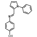 CAS 登录号：593272-60-7， 4-{(E)-[(1-苯基-1H-吡咯-2-基)亚甲基]氨基}苯酚