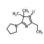 CAS 登录号：593286-22-7， 2-乙基-4,4-二甲基-5-(1-吡咯烷基)-4H-咪唑3-氧化物