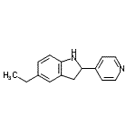 CAS 登录号：594817-06-8， 5-乙基-2-(4-吡啶基)吲哚啉