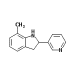 CAS 登录号：595547-35-6， 7-甲基-2-(3-吡啶基)吲哚啉