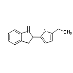 CAS 登录号：595548-67-7， 2-(5-乙基-2-噻吩基)吲哚啉