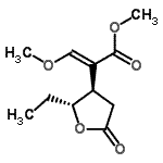 CAS 登录号：595583-82-7， 甲基(2E)-2-[(2R,3R)-2-乙基-5-氧代四氢-3-呋喃基]-3-甲氧基丙烯酸酯