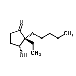 CAS 登录号：596101-13-2， (2R,3R)-2-乙基-3-羟基-2-戊基环戊酮