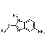 CAS 登录号：596131-60-1， 1-甲基-2-(甲硫基)-1H-苯并咪唑-5-胺