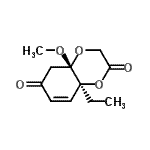 CAS#: 596797-09-0， (4aS,8aS)-8A-Ethyl-4A-Methoxy-4A,8A-Dihydro-1,4-Benzodioxine-2,6(3H,5H)-Dione