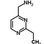CAS 登录号：597561-45-0， 1-(2-乙基-4-嘧啶基)甲胺