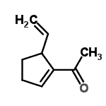 CAS 登录号：597579-43-6， 1-(5-乙烯基-1-环戊烯-1-基)乙酮