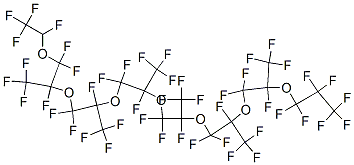 CAS 登录号：59852-65-2， 1,1,1,2,4,4,5,7,7,8,10,10,11,13,13,14,16,16,17,19,19,20,22,22,23,23,24,24,24-二十九氟-5,8,11,14,17,20-六(三氟甲基)-3,6,9,12,15,18,21-七氧杂二十四烷