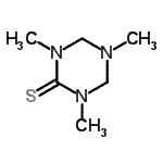 CAS 登录号：59887-80-8， 1,3,5-三甲基-1,3,5-三嗪烷-2-硫酮