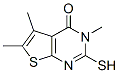 结构式 CAS# 59898-59-8, 2-巯基-3,5,6-三甲基噻吩并[2,3-d]嘧啶-4(3H)-酮