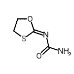 CAS 登录号：5997-41-1， 1-[(2Z)-1,3-氧硫杂环戊烷-2-亚基]脲