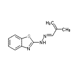 CAS 登录号：59972-83-7， 2-[(2E)-2-(2-甲基-2-丙烯-1-亚基)肼基]-1,3-苯并噻唑