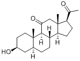 CAS 登录号：600-59-9， 3-beta-羟基-5-alpha-孕甾烷-11,20-二酮