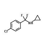 CAS 登录号：60010-38-0， N-[(4-氯苯基)(二氟)甲基]环丙胺