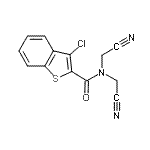 CAS#: 600122-12-1， 3-Chloro-N,N-bis(cyanomethyl)-1-benzothiophene-2-carboxamide