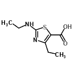 CAS 登录号：600707-16-2， 4-乙基-2-乙基氨基-噻唑-5-羧酸