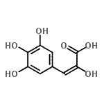 CAS#: 600731-74-6， (2E)-2-Hydroxy-3-(3,4,5-trihydroxyphenyl)acrylic acid