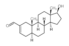 CAS 登录号：601-16-1， (5S,8S,9S,10S,13S,14S,17S)-17-羟基-10,13-二甲基-4,5,6,7,8,9,11,12,14,15,16,17-十二氢-1H-环戊并[a]菲-2-甲醛
