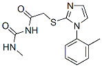 CAS 登录号：60176-57-0， 1-甲基-3-[[[1-(O-甲苯基)-1H-咪唑-2-基]硫代]乙酰基]脲