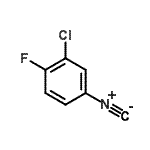 结构式 CAS# 602261-99-4, 2-氯-1-氟-4-异氰基苯