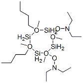 CAS 登录号：60228-81-1， [(6,8-二丁基-2,4,6,8-四甲基环四硅氧烷-2,4-二基)二(氧基)]二(二乙胺)