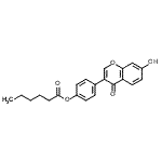 CAS#: 602329-51-1， 4-(7-Hydroxy-4-oxo-4H-chromen-3-yl)phenyl hexanoate