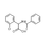 CAS 登录号：60241-98-7， (苯甲酰基氨基)(2-氯苯基)乙酸