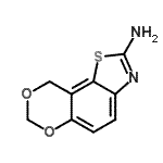 CAS 登录号：60270-86-2， 9H-[1,3]二恶英并[4,5-g][1,3]苯并噻唑-2-胺