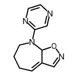 CAS 登录号：603066-70-2， 8-(2-吡嗪基)-6,7,8,8a-四氢-5H-[1,2]恶唑并[5,4-b]氮杂卓