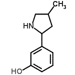 CAS 登录号：603068-30-0， 3-(4-甲基-2-吡咯烷基)苯酚