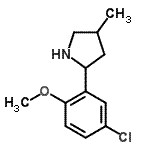 CAS 登录号：603068-53-7， 2-(5-氯-2-甲氧基苯基)-4-甲基吡咯烷