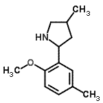 CAS 登录号：603068-58-2， 2-(2-甲氧基-5-甲基苯基)-4-甲基吡咯烷
