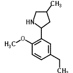 CAS 登录号：603068-65-1， 2-(5-乙基-2-甲氧基苯基)-4-甲基吡咯烷