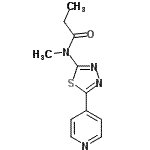 CAS 登录号：603074-76-6， N-甲基-N-[5-(4-吡啶基)-1,3,4-噻二唑-2-基]丙酰胺