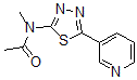 CAS 登录号：603075-49-6， N-甲基-N-[5-(吡啶-3-基)-1,3,4-噻二唑-2-基]-乙酰胺