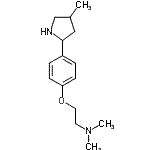CAS 登录号：603089-65-2， N,N-二甲基-2-[4-(4-甲基-2-吡咯烷基)苯氧基]乙胺
